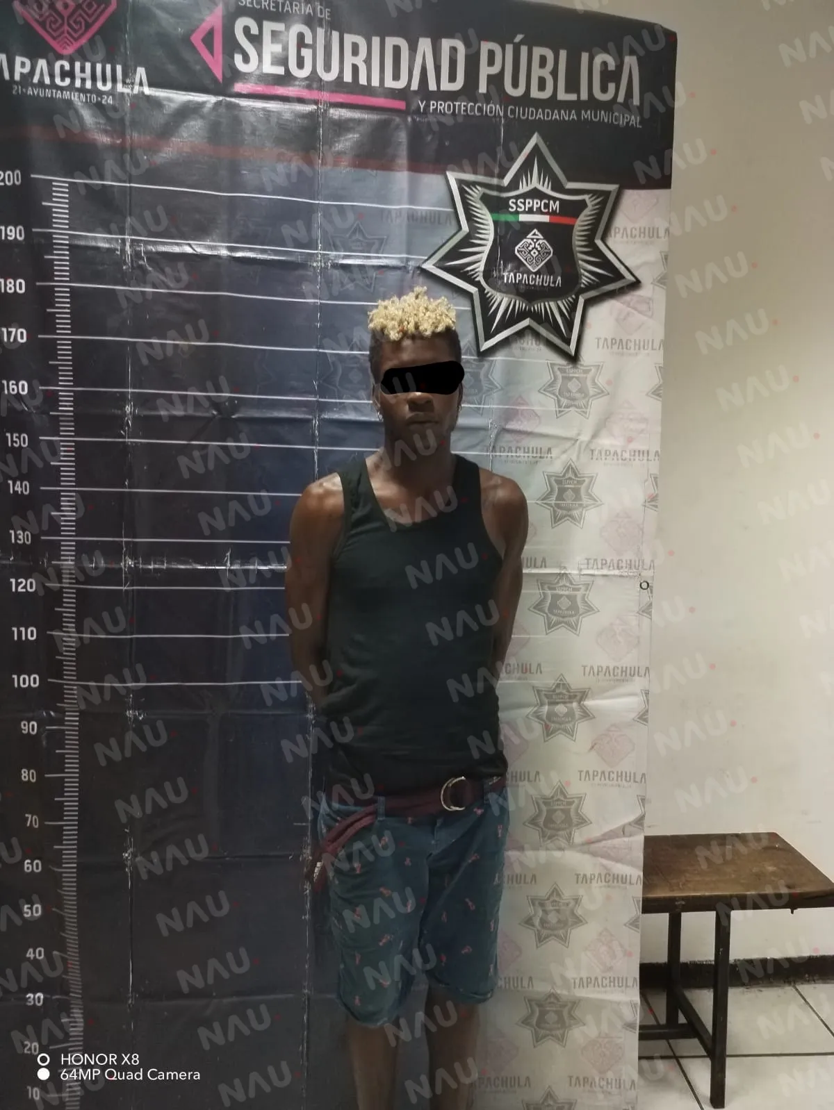 Haitiano ocasiona daños a una patrulla de SPM