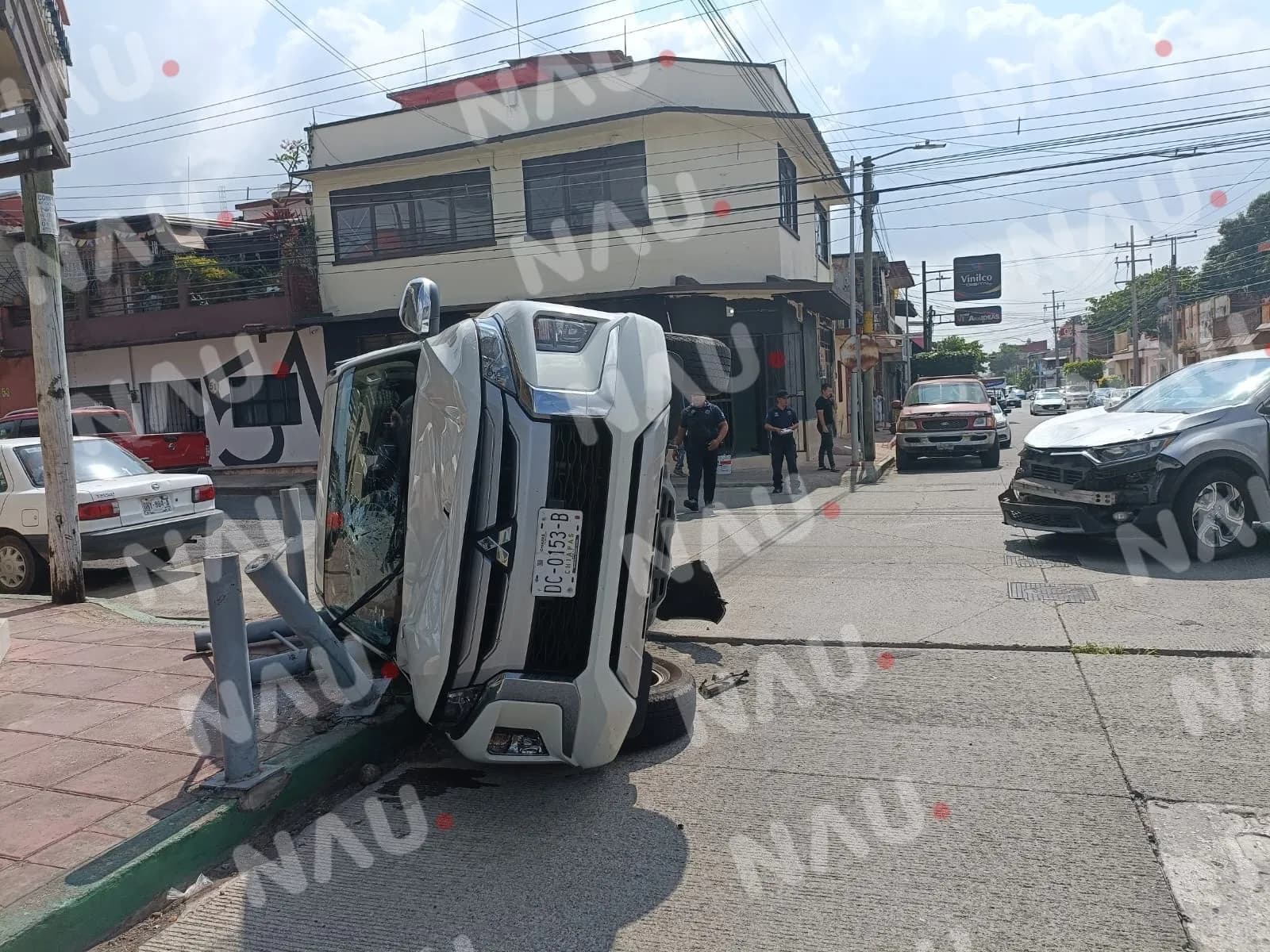 Más de 200 mil pesos deja daños de un choque