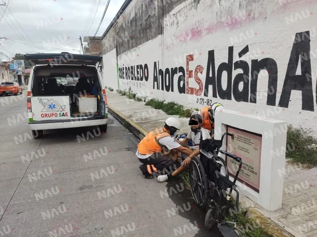 Atienden a salvadoreño atropellado en su silla de ruedas