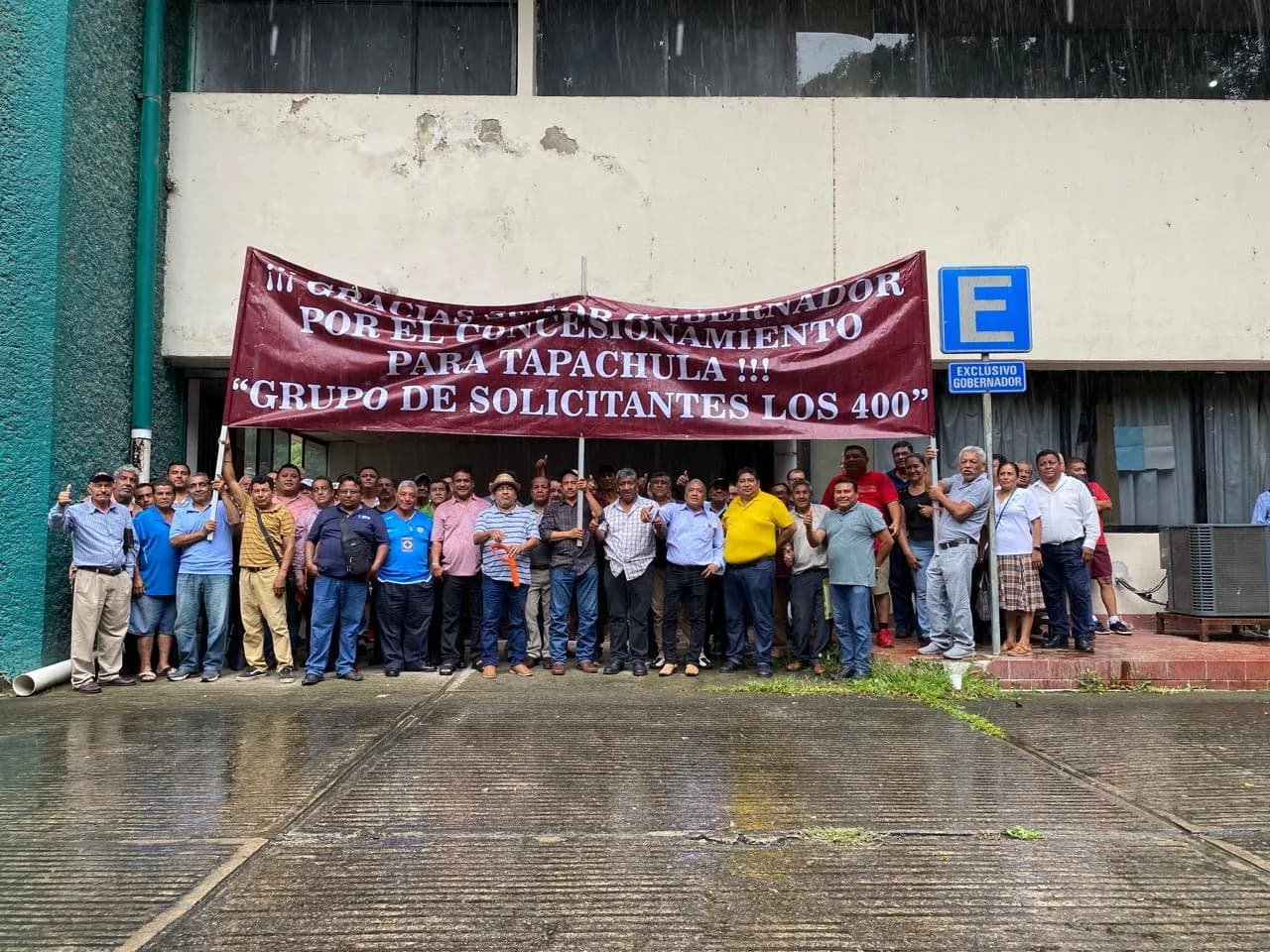Choferes refrendan apoyo a SMyT, piden no más concesiones de taxis para Tapachula