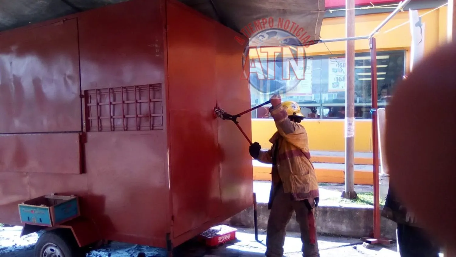 Arde puesto de tacos móvil