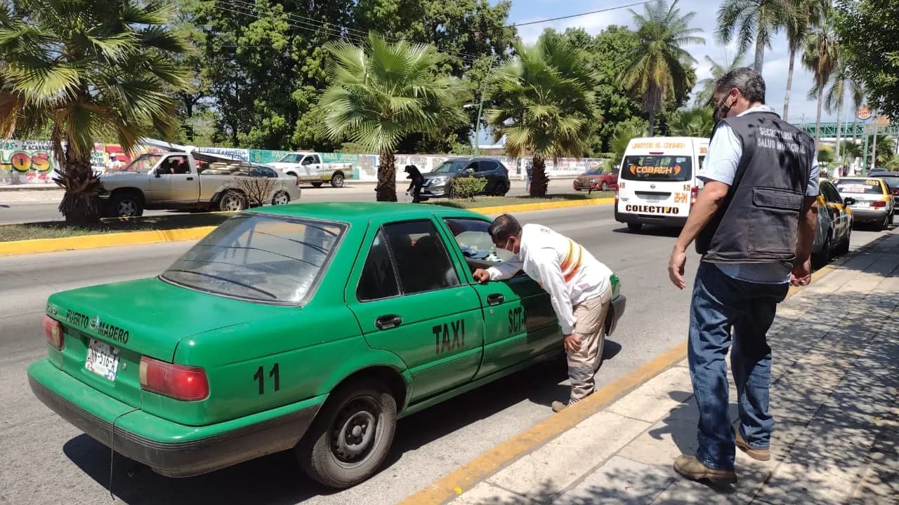 CONTINÚA OPERATIVO DE MEDIDAS SANITARIAS EN TRANSPORTE PÚBLICO DE TAPACHULA