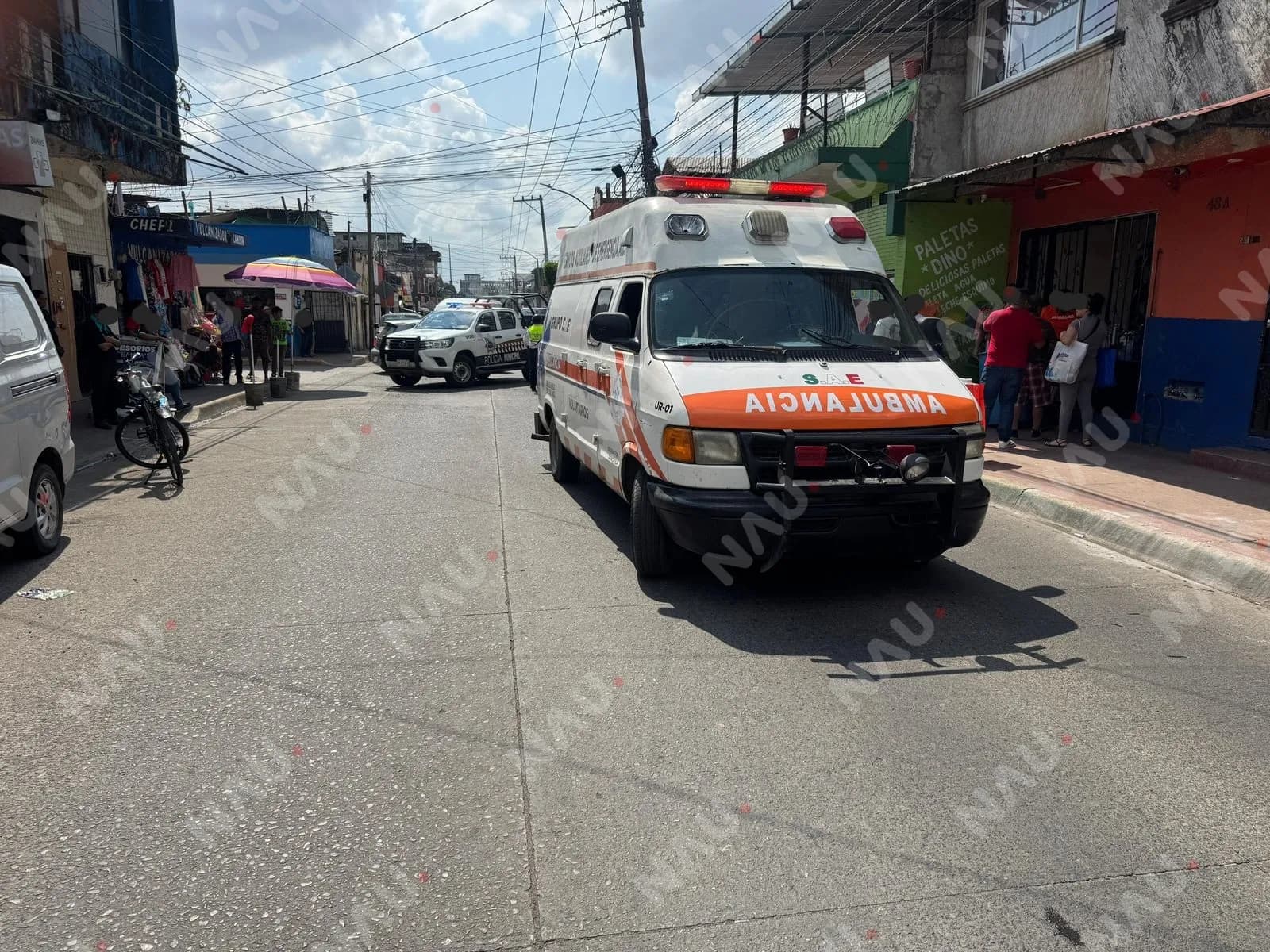 Menor resulta lesionada tras ser atropellada por un taxi en Tapachula