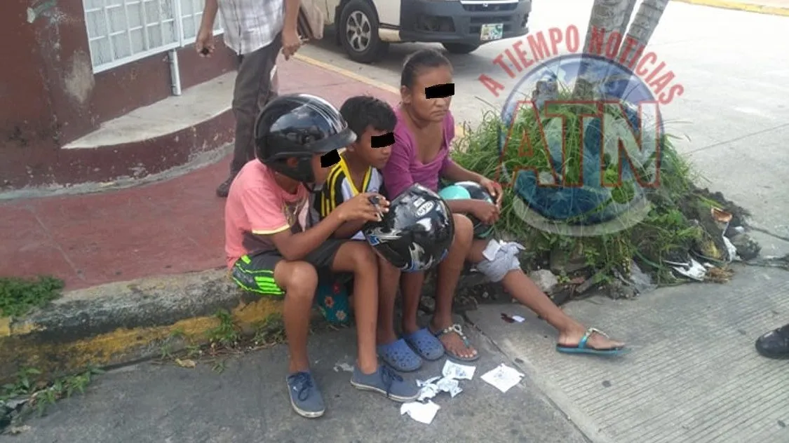 Tres lesionados al ser impactado por un vehículo