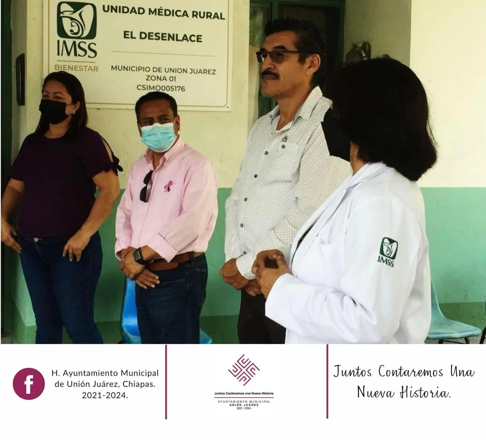 Justicia Social para habitantes del Ejido Desenlace, #Inversión en equipamiento de la Unidad Médica Rural #IMSS