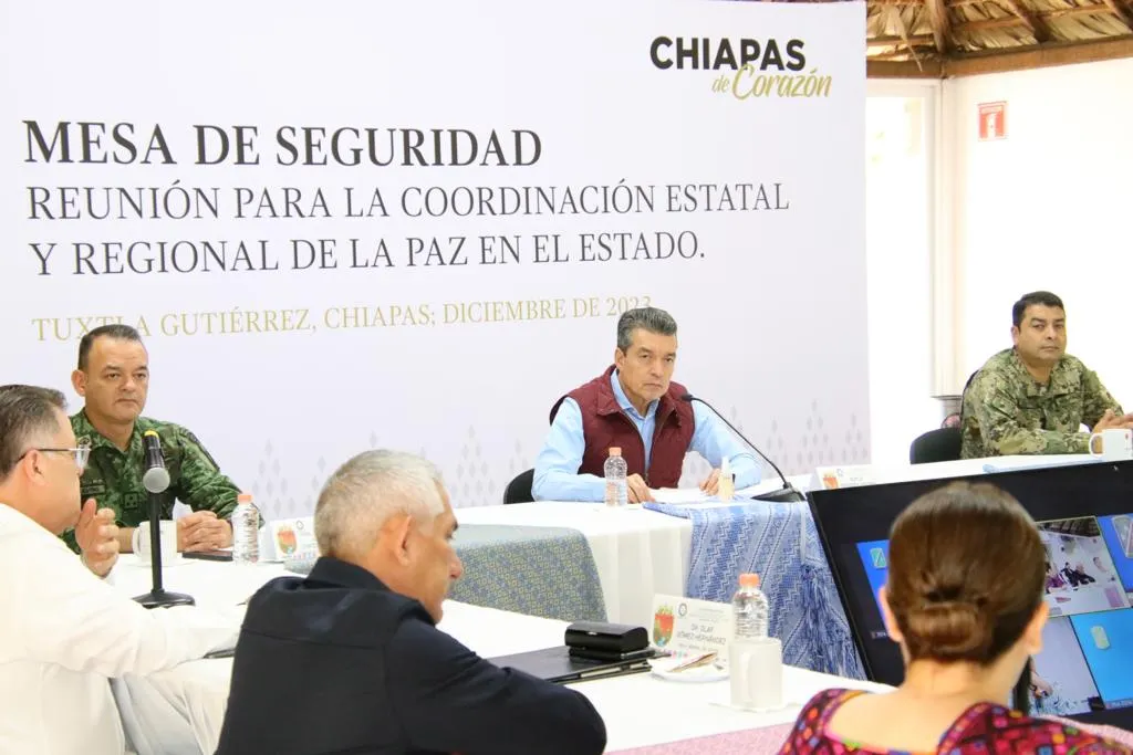 Destaca Rutilio Escandón 48 horas de saldo blanco en delitos de alto impacto en Chiapas