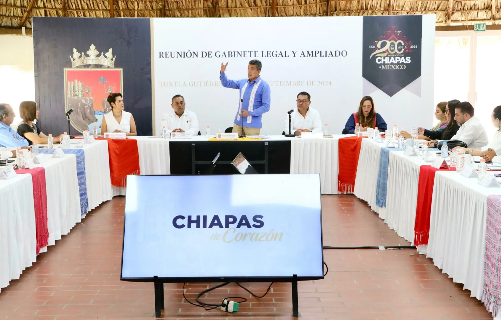 Pide Rutilio Escandón a su Gabinete Legal y Ampliado concluir este gobierno con el honor del deber cumplido