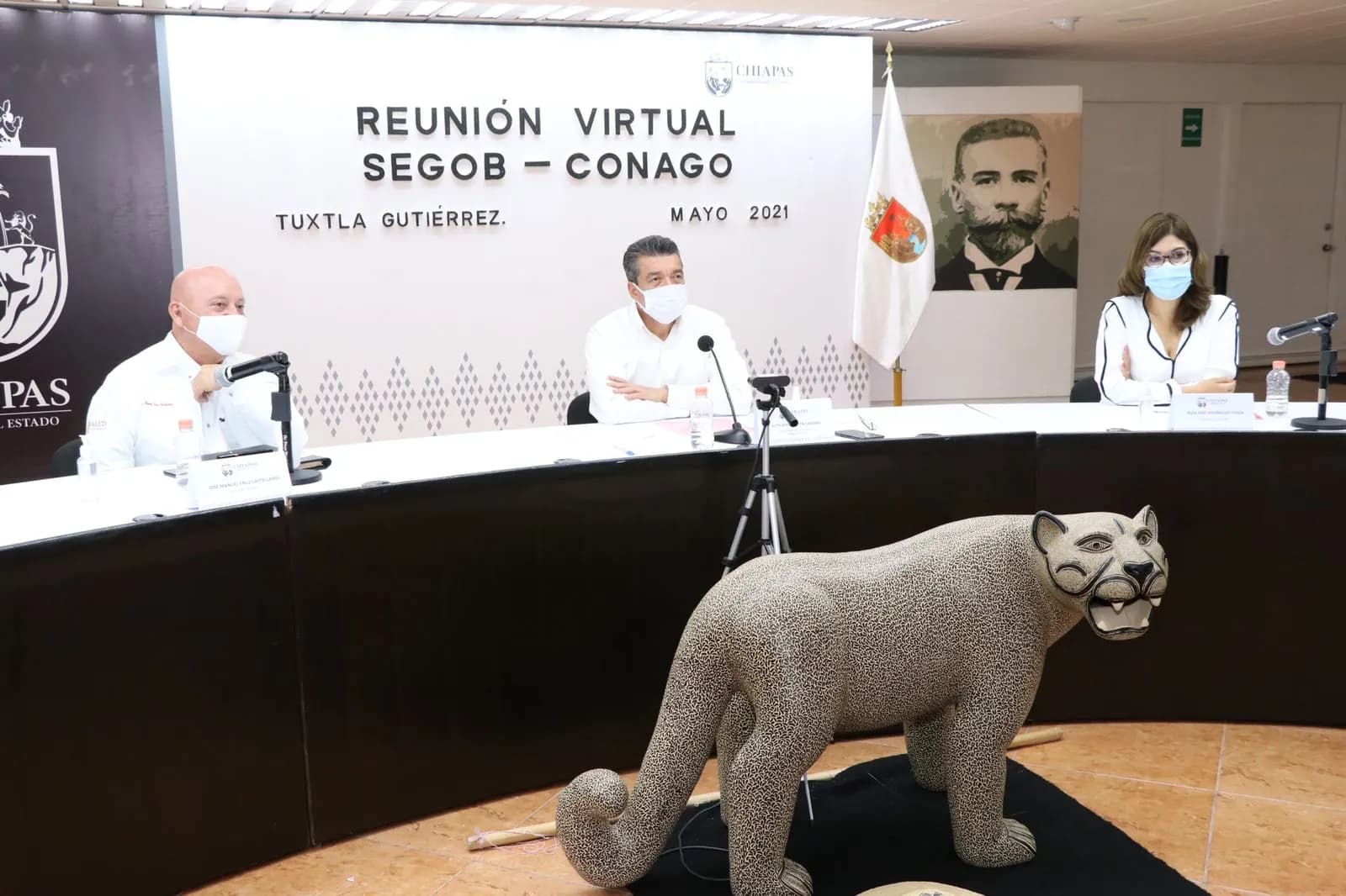 Chiapas participa en reunión con la Federación para dar seguimiento a vacunación y regreso a clases