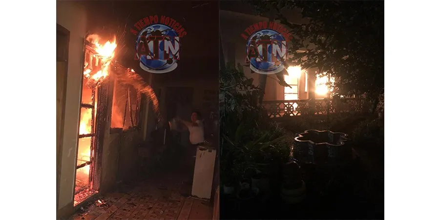 Se incendia una casa en el centro de Tapachula