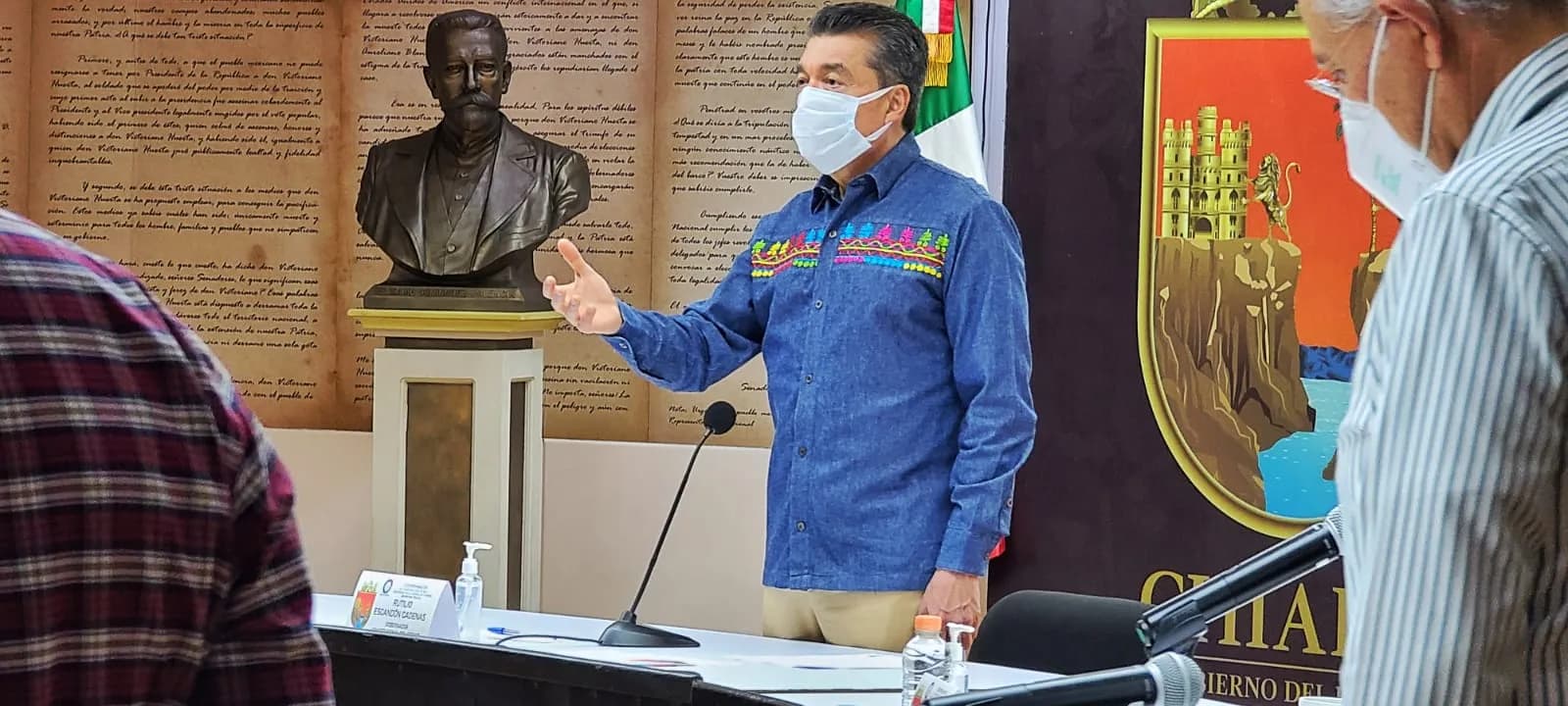 Exhorta Rutilio Escandón a mujeres embarazadas a vacunarse contra el COVID-19