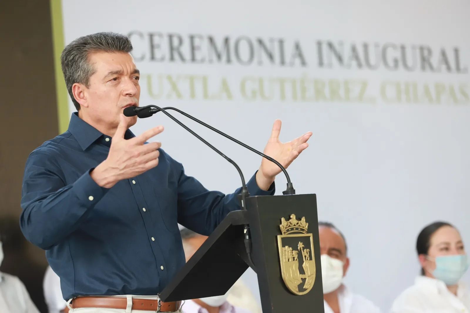Rutilio Escandón inaugura la Jornada Académica Estatal 2023 del Cobach