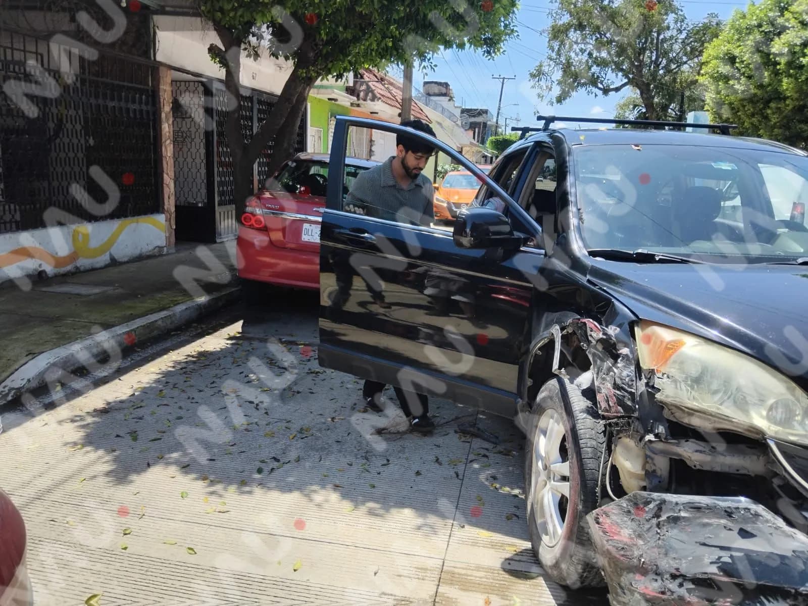 Choque por mal estado de salud deja solo daños materiales en Tapachula