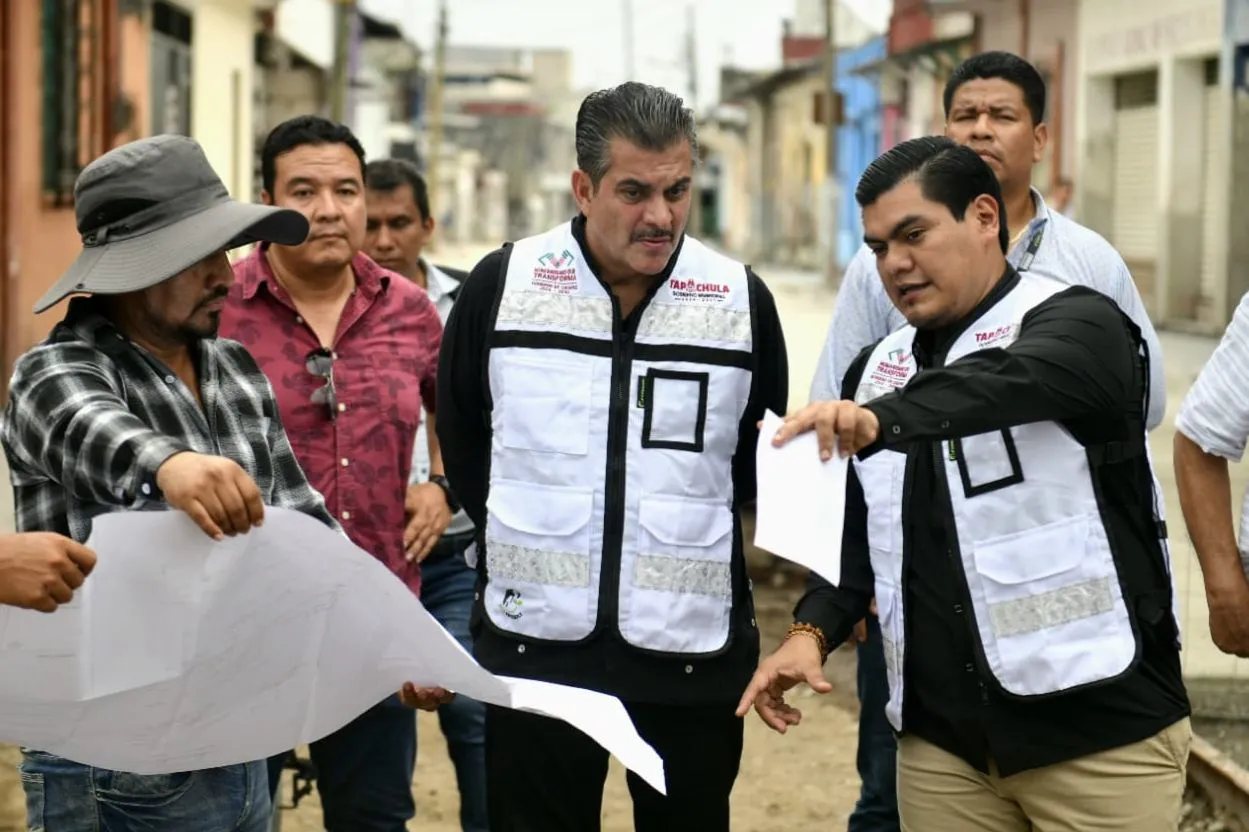 Supervisa Yamil Melgar avance del 90 por ciento en obra de la 1ª Norte