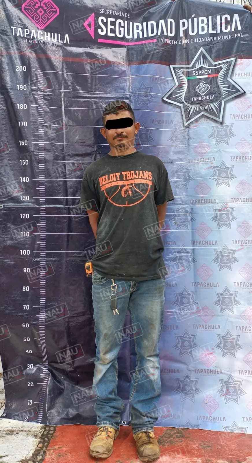Detenido por golpear a su pareja