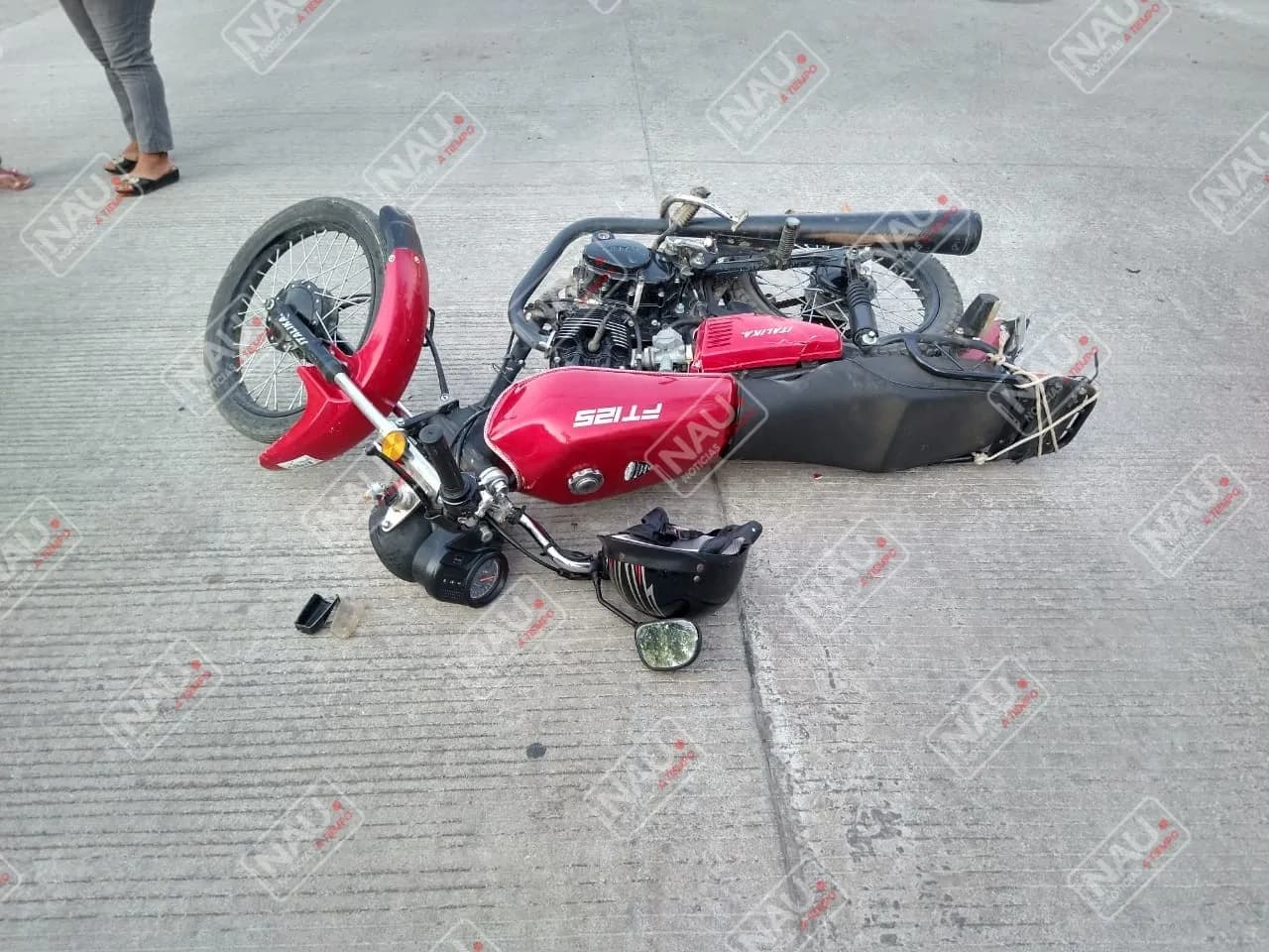 Taxista Embiste A Motociclista