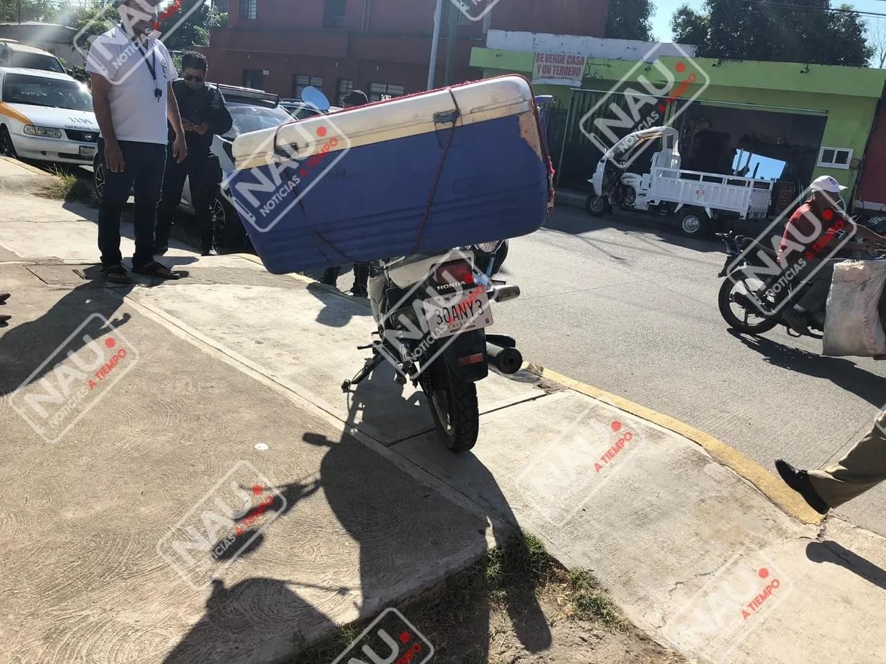 Con lesiones resulta un señor de 70 años que fue atropellado por un motociclista