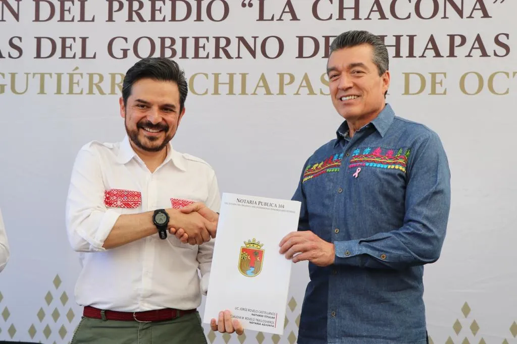 Gobierno de Chiapas dona el predio La Chacona para construir el nuevo hospital del IMSS: Rutilio Escandón