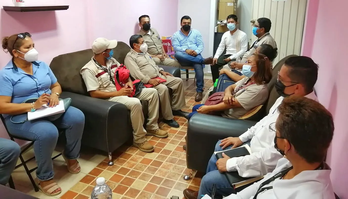 Sostiene DIF Tuxtla Chico mesa de trabajo con el Distrito de Salud VII