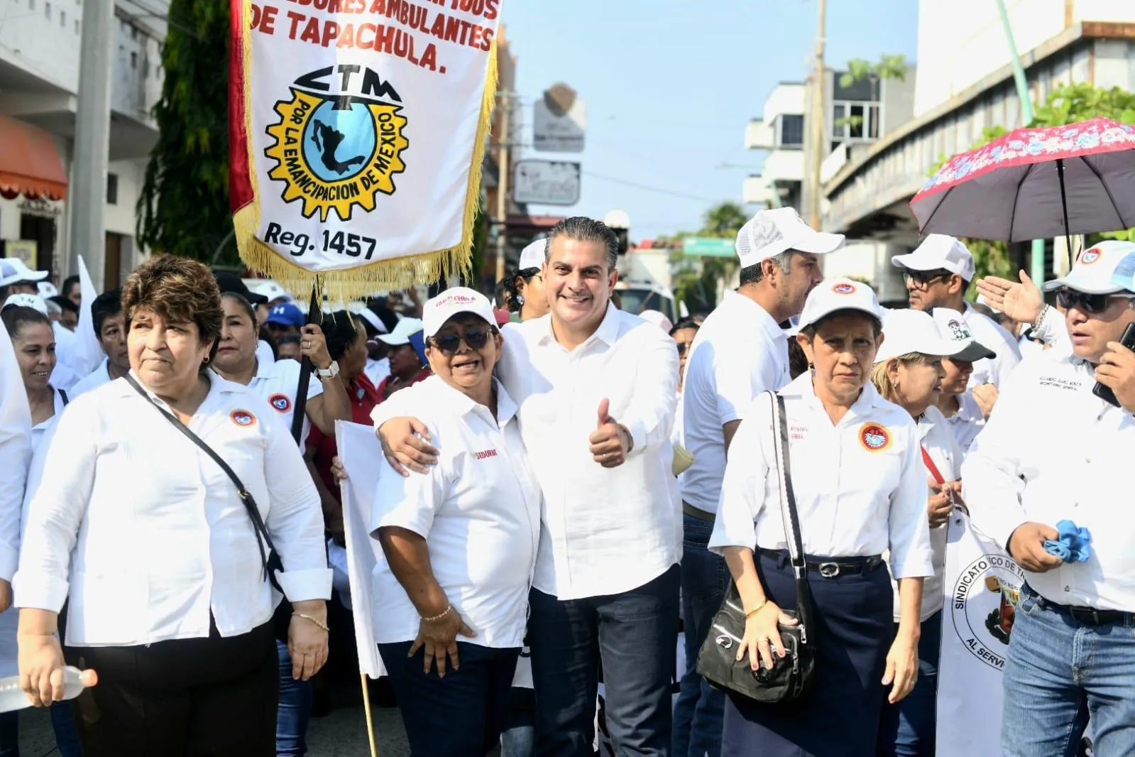Cercanía y unidad con la clase trabajadora, eje del desarrollo en Tapachula: Yamil Melgar