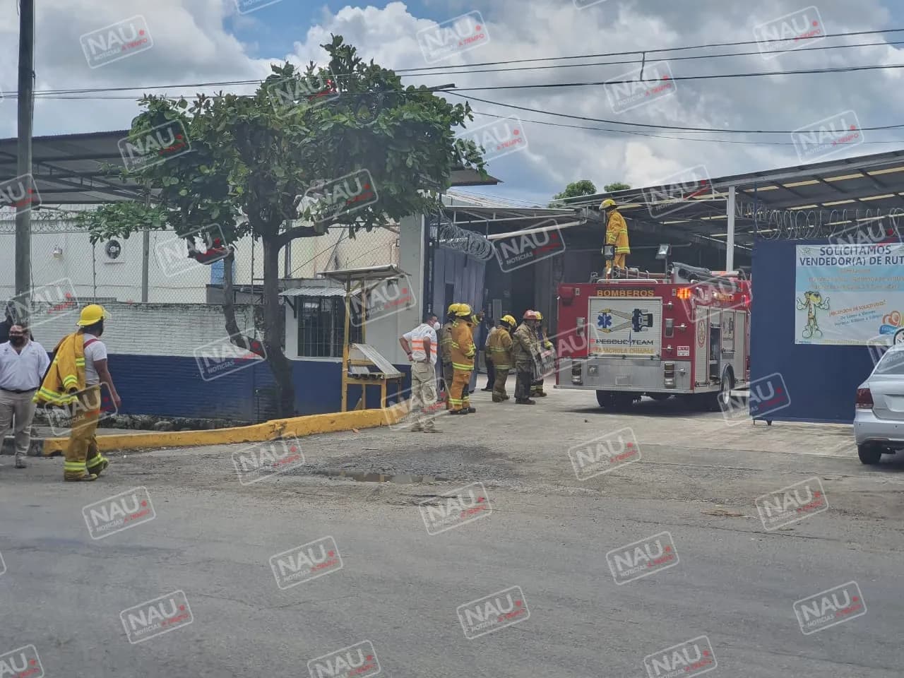 Conato de incendio fue atendido por Bomberos y PC