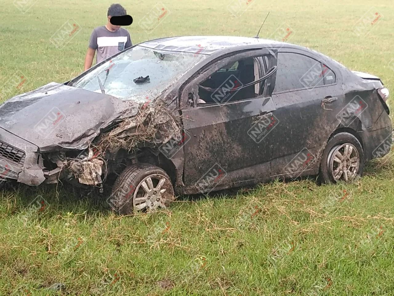 Perito y secretario del ministerio público lesionados en volcadura en Mapastepec
