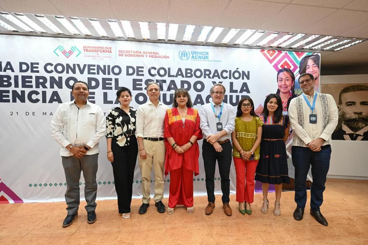ACNUR y Gobierno de Chiapas firman convenio de colaboración