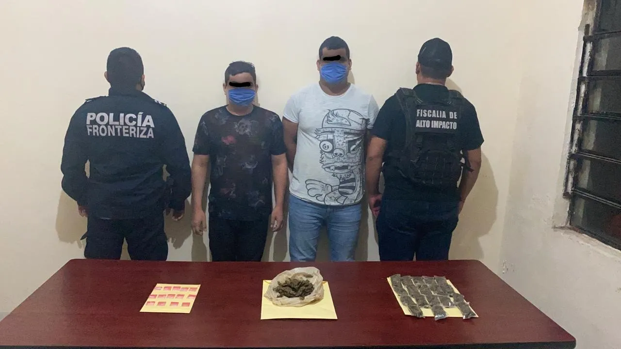 Dos detenidos presuntos distribuidores de Cocaina y Marihuana