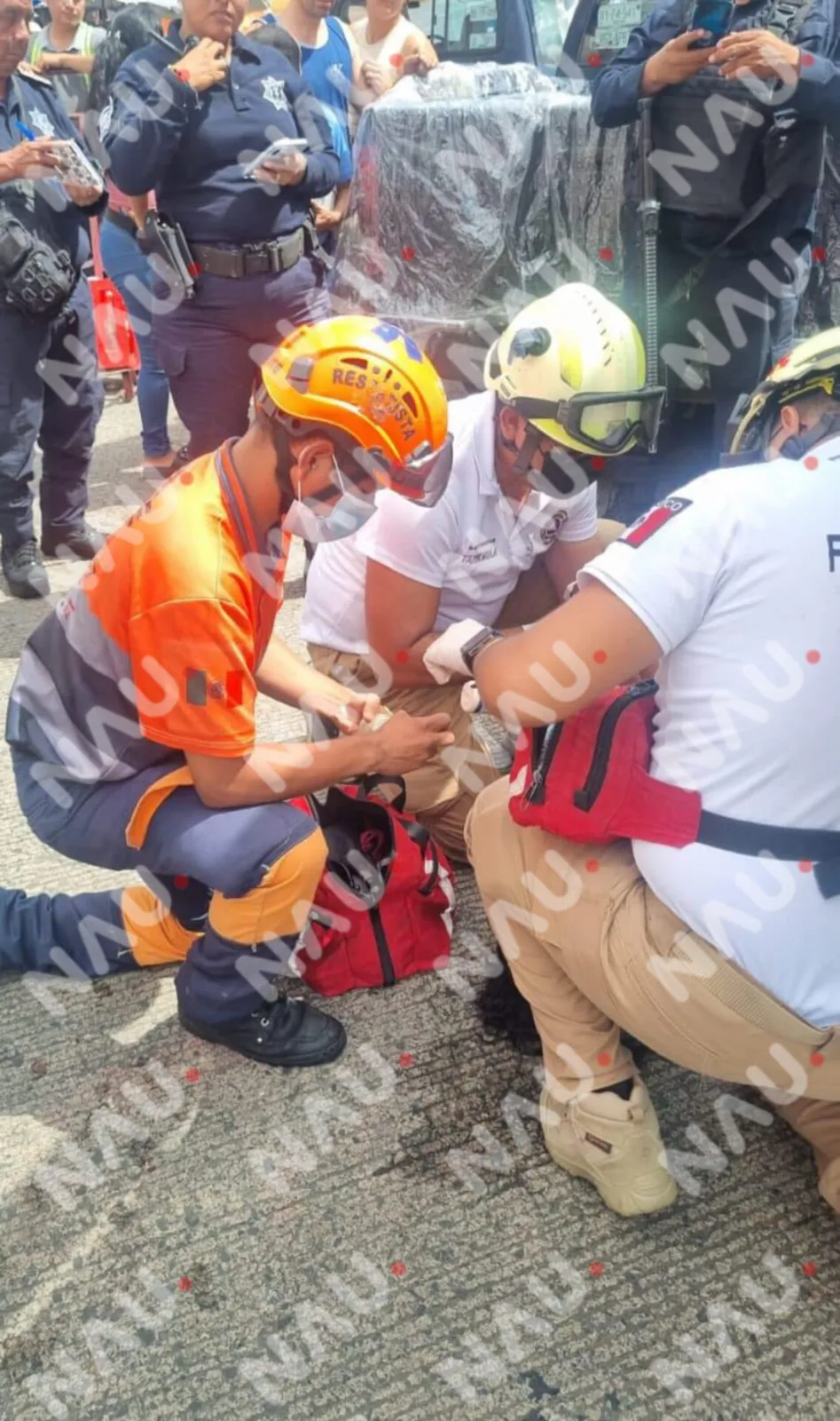 Adulto mayor se desmaya en plena vía pública en Tapachula