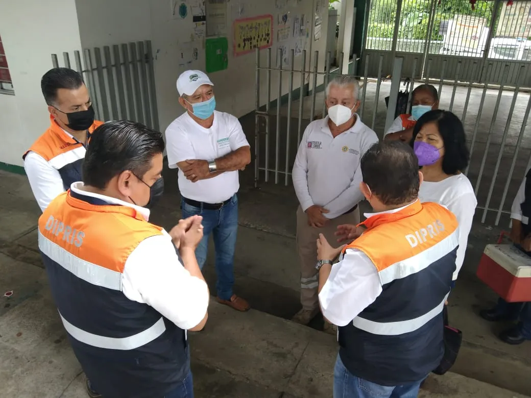 Gobierno de Tuxtla Chico y Dipris supervisan Refugios Temporales.