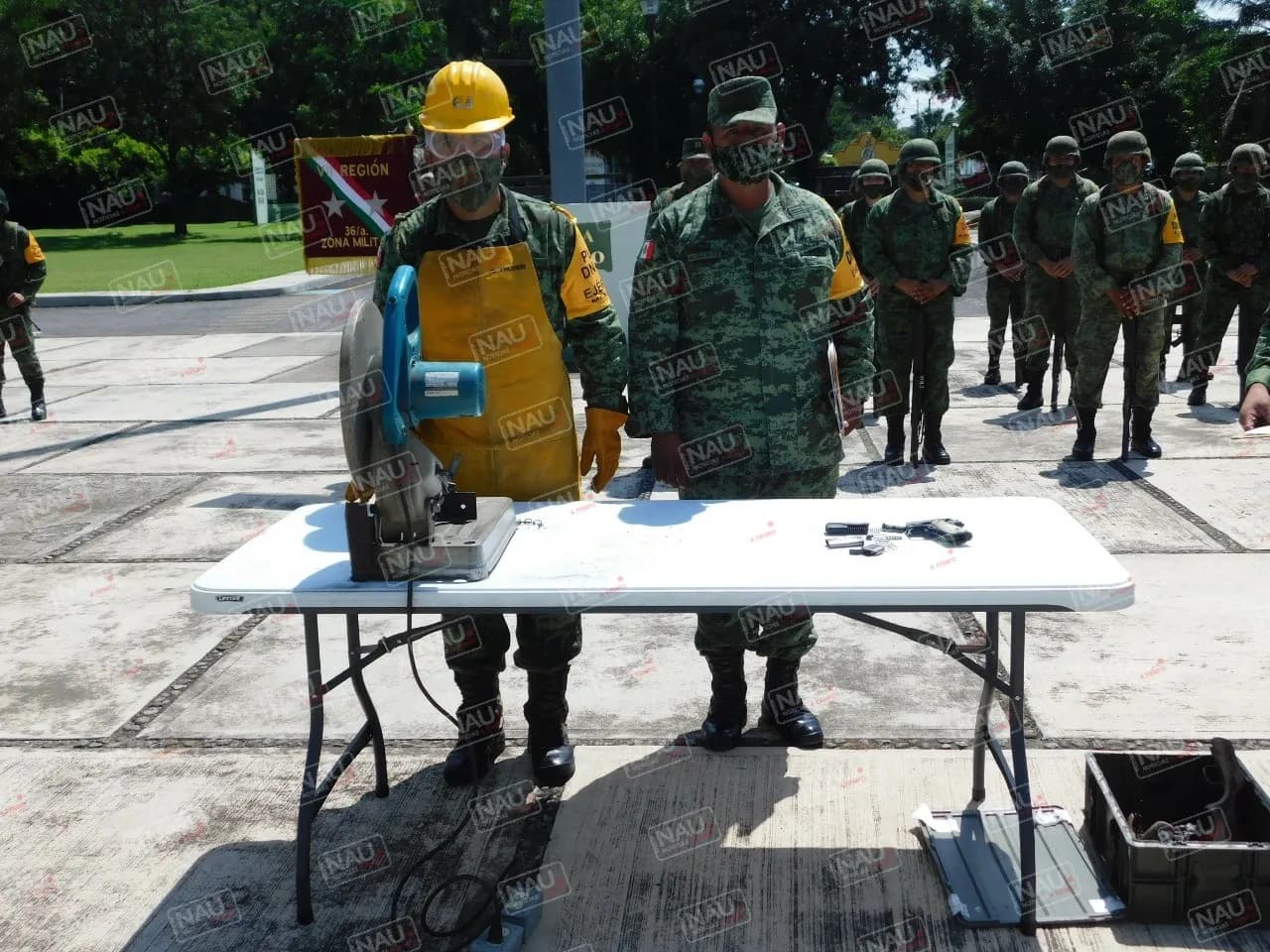 SEDENA destruye armas decomisadas y en canje de armas 2020