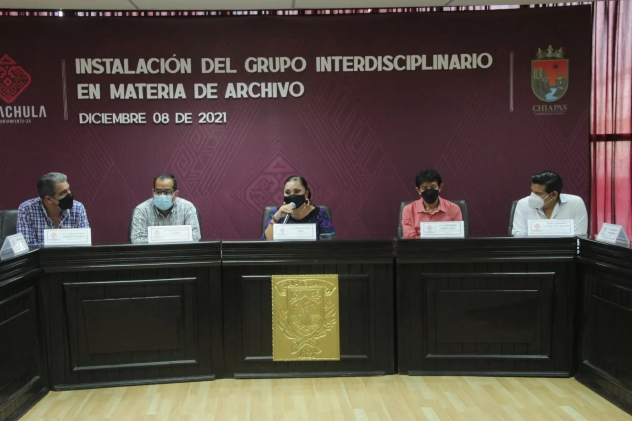 INSTALAN EL GRUPO INTERDISCIPLINARIO EN MATERIA DE ARCHIVO EN TAPACHULA
