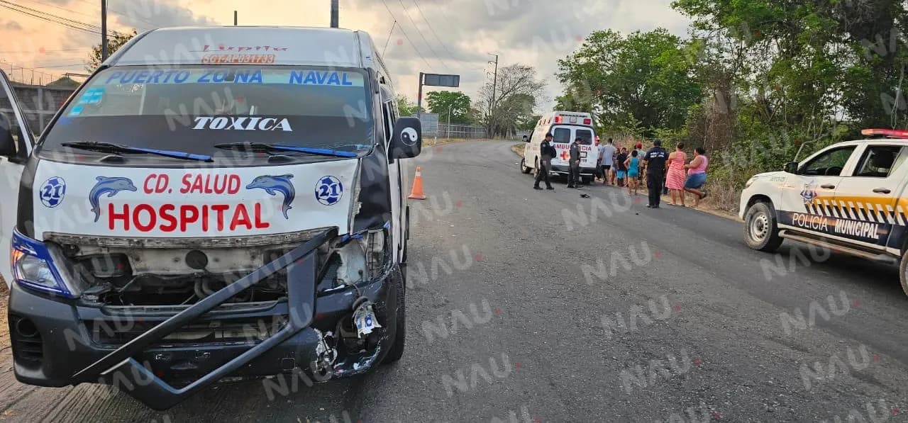 Acompañante de motociclista, resultó lesionado en un accidente