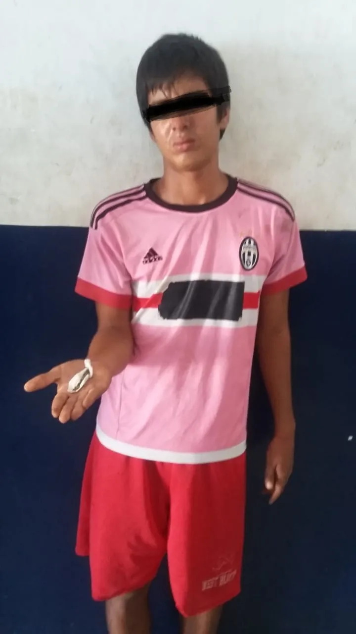 Detenido por fumar marihuana y fue reportado por los vecinos de la colonia Xochimilco