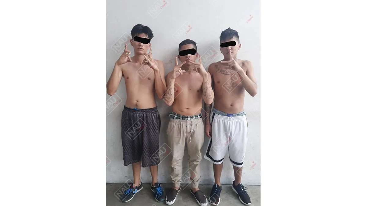 Detienen a tres integrantes de la banda barrio 18