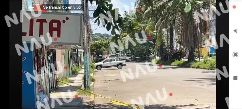 Explosión en vivo de una granada en Fraccionamiento Santa Clara