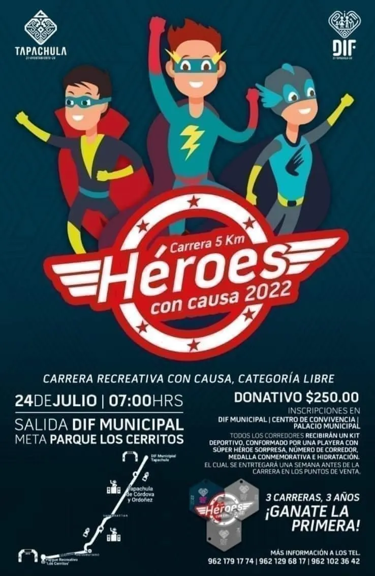 ESTE DOMINGO ES LA CARRERA “HÉROES CON CAUSA 2022”