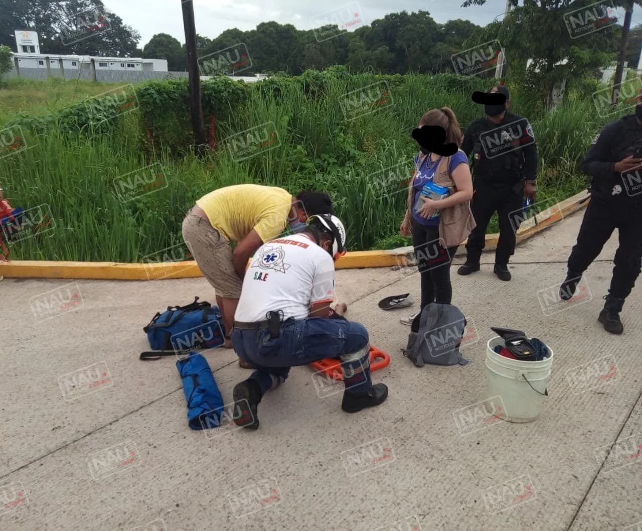 Atropellado fue trasladado al HGT