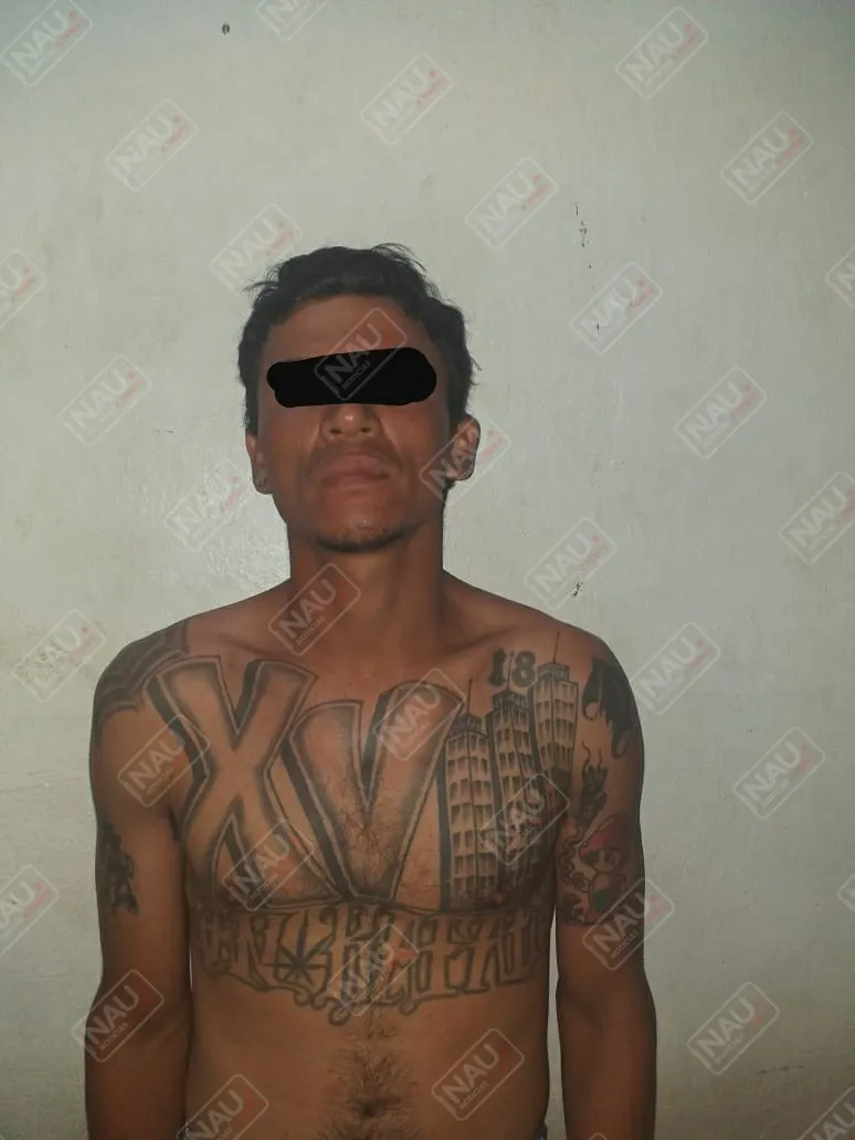 Detienen a jefe de barrio 18, presunto distribuidor de droga