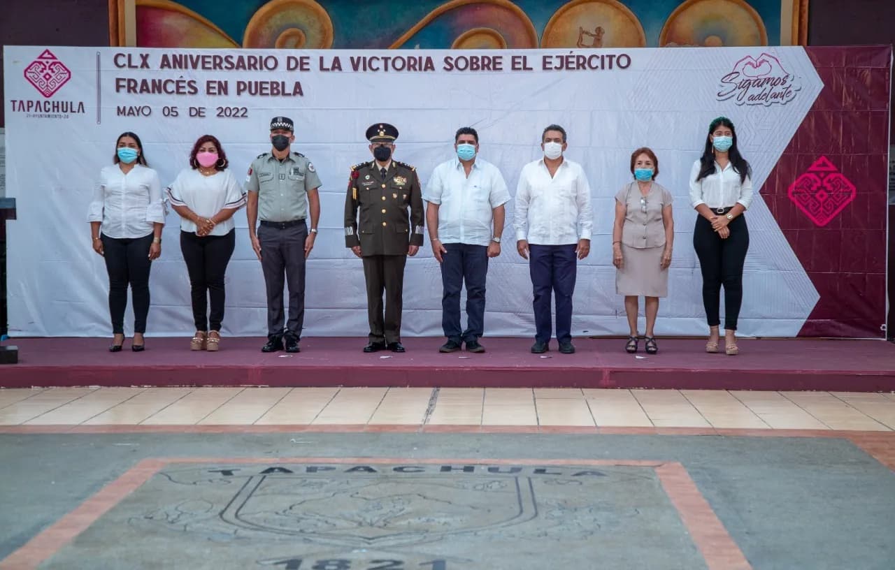 EL AYUNTAMIENTO DE TAPACHULA CONMEMORA EL CLX ANIVERSARIO DE LA VICTORIA DE LA BATALLA DE PUEBLA
