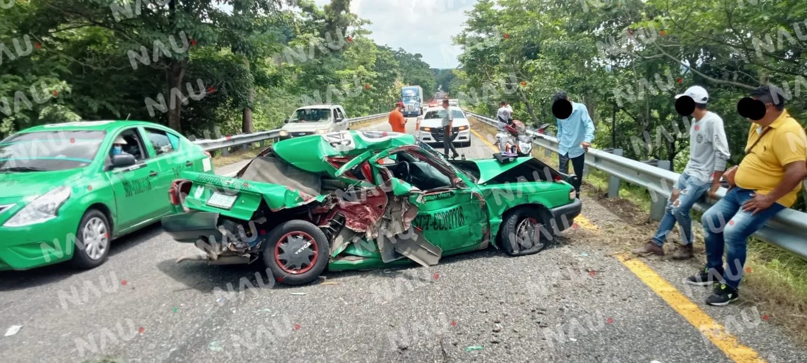 Tres lesionados deja accidente en Mapastepec