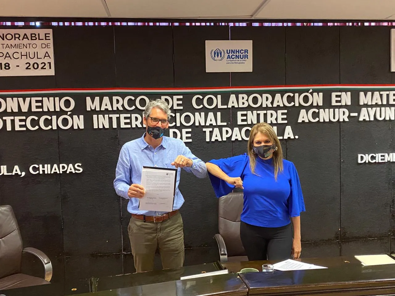 Ayuntamiento de Tapachula y ACNUR firman acuerdo de colaboración para protección e integración de las personas refugiadas