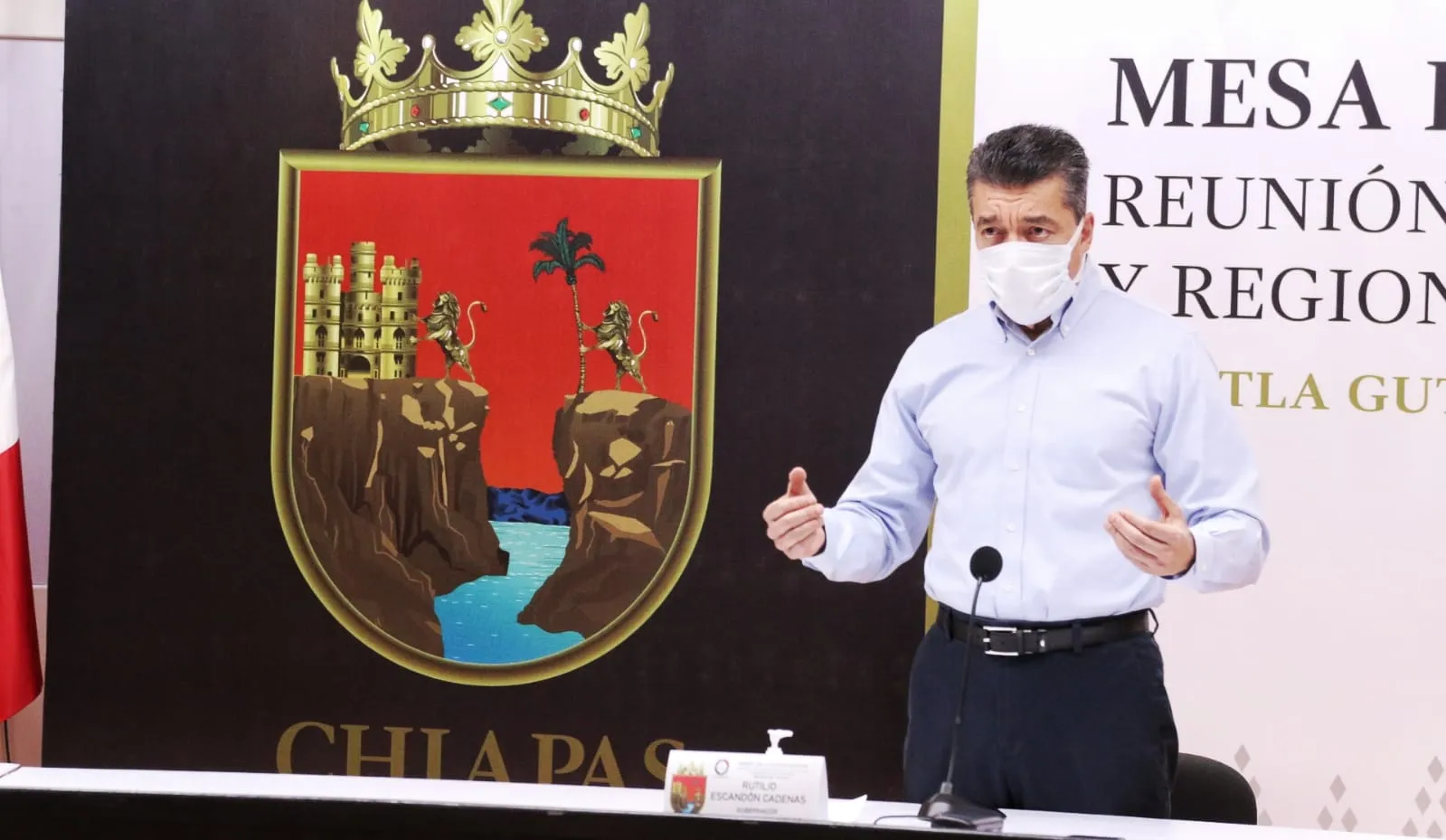 Aún con protección de la vacuna, hay que mantener medidas preventivas ante COVID-19: Rutilio Escandón