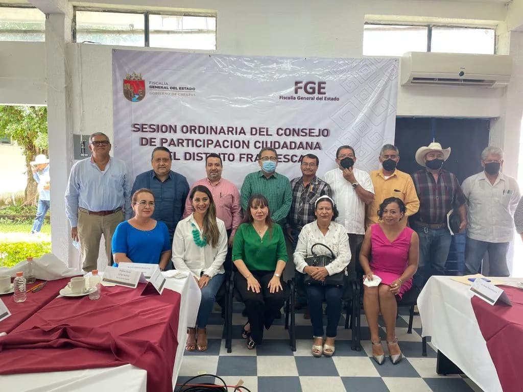 Conforma FGE, Consejo de Participación Ciudadana del Distrito Fraylesca.