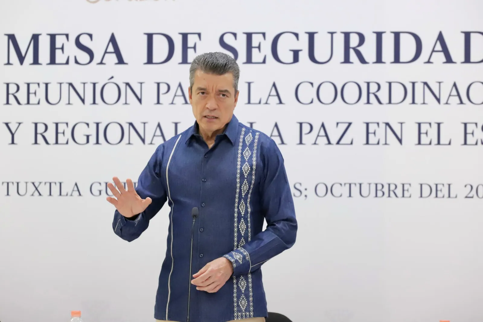 Rutilio Escandón pide extremar precauciones por lluvias en la Región Soconusco