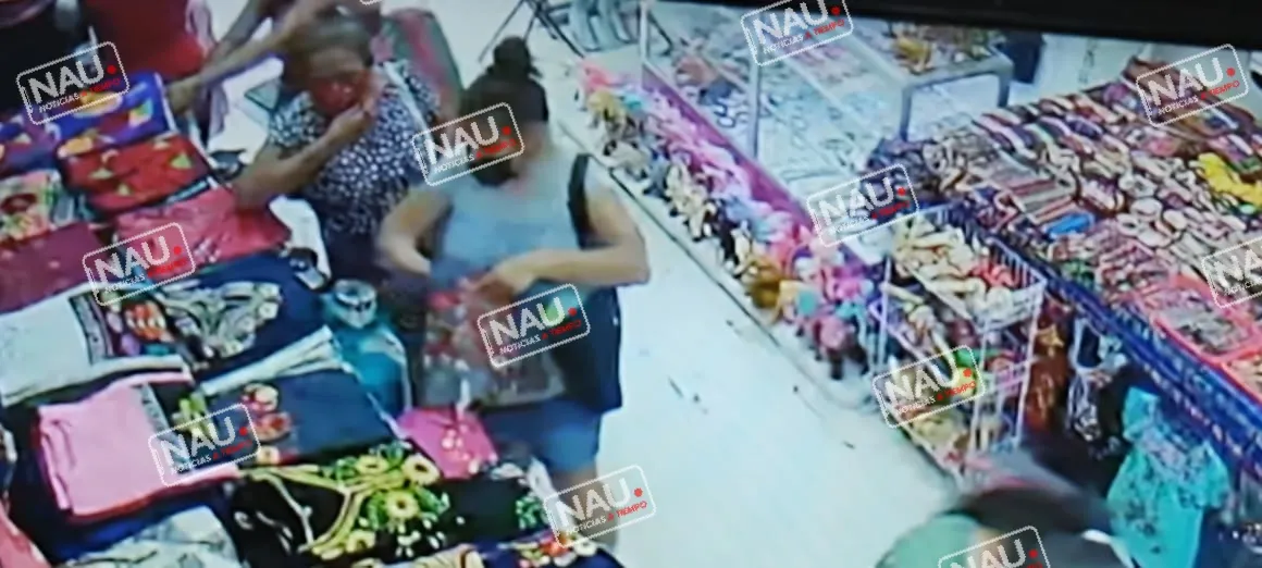 Roban más de 5 mil pesos en ropa en el centro de Tapachula.
