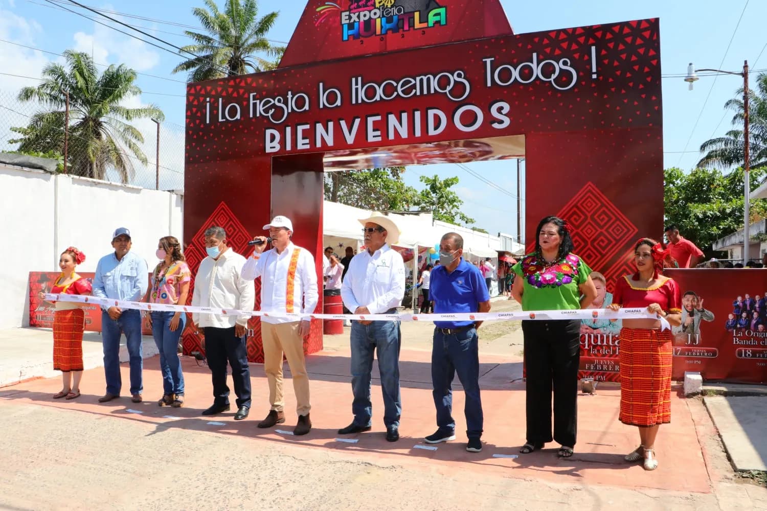 En Huixtla, Rutilio Escandón inaugura parque público y la Expo Feria Tradicional 2023