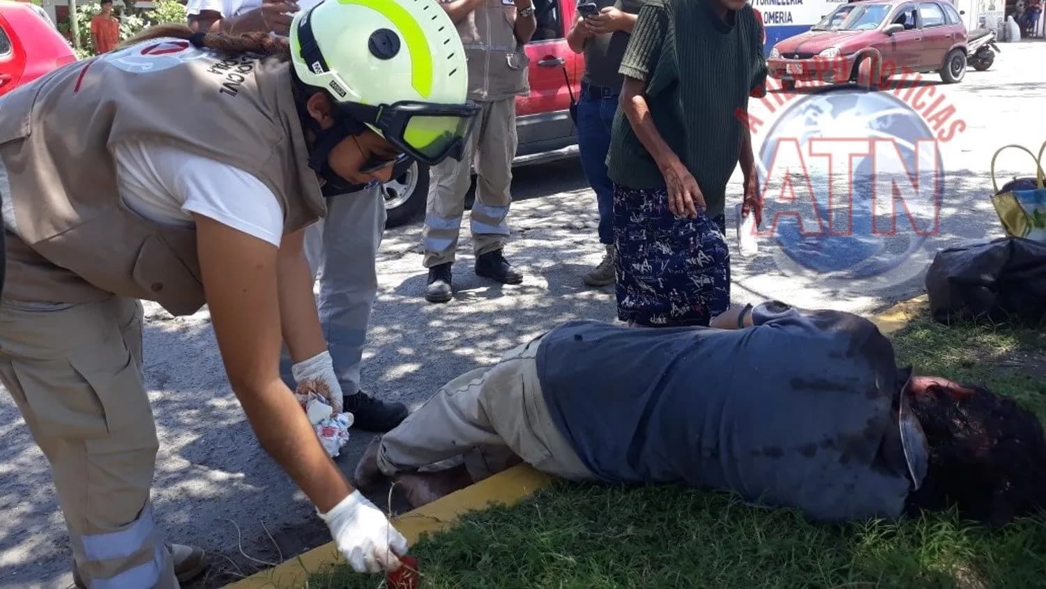 Fue atropellado por un vehículo desconocido