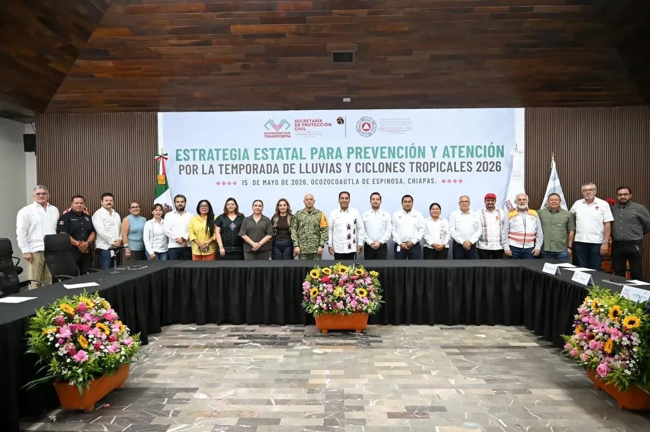 Eduardo Ramírez coordina estrategia estatal de protección civil para temporada de lluvias y ciclones tropicales