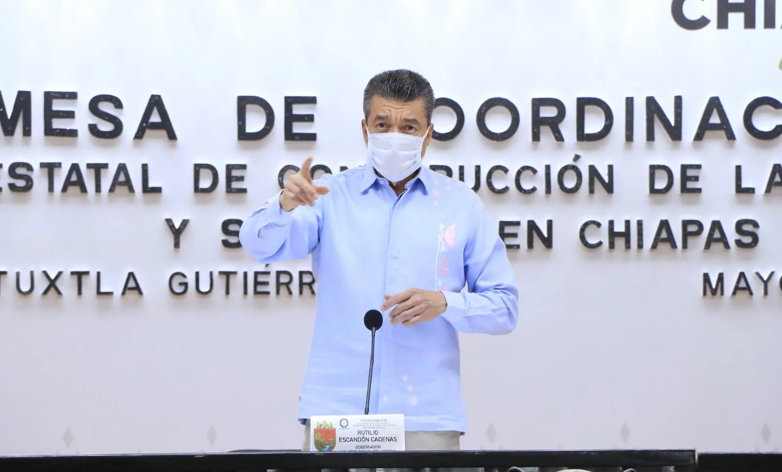 Ante llegada del huracán Agatha, exhorta Rutilio Escandón a reforzar medidas de protección civil