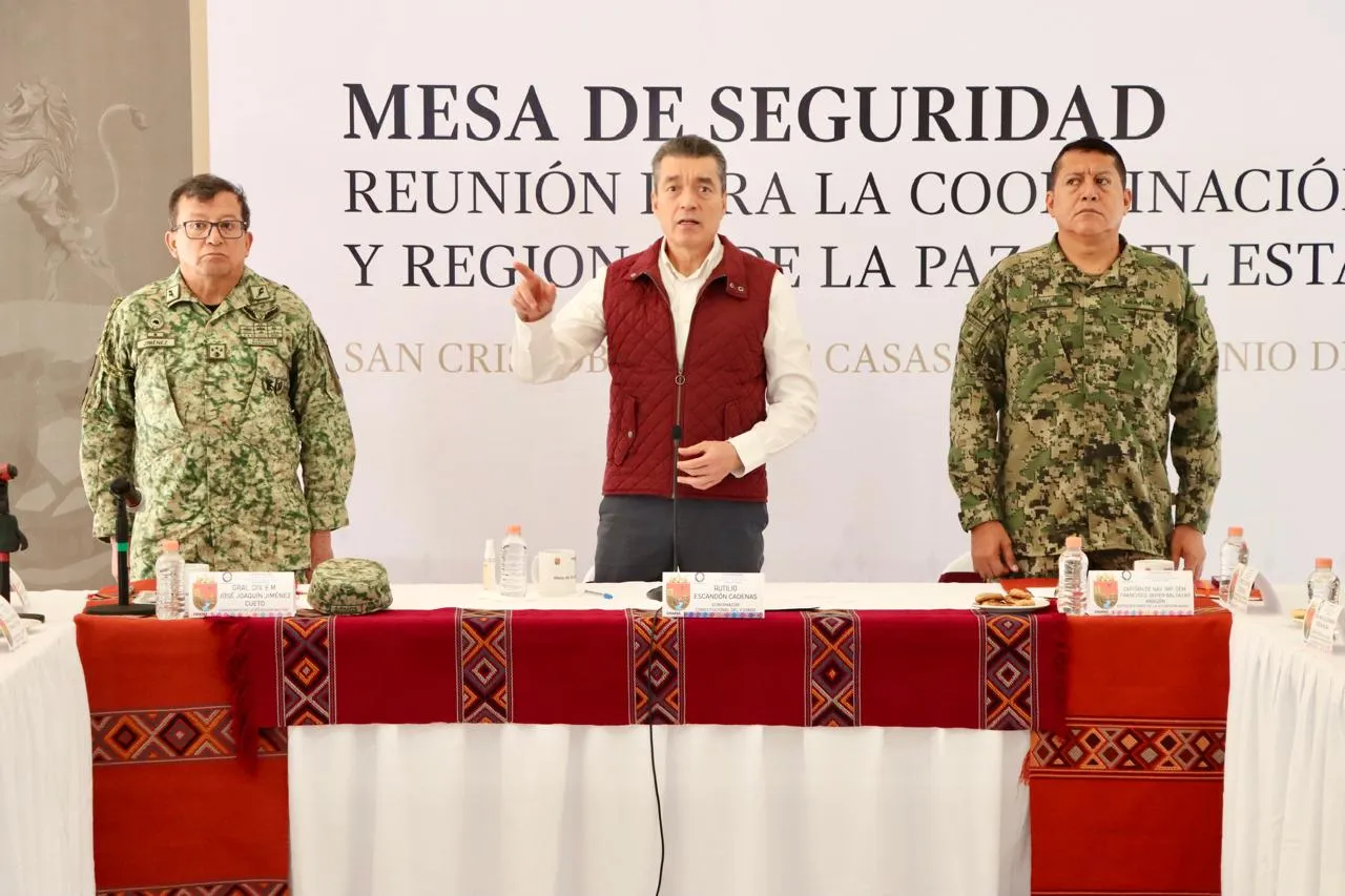 Pide Rutilio Escandón reforzar medidas preventivas para evitar riesgos ante lluvias en Chiapas